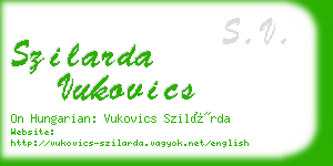 szilarda vukovics business card